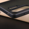 Close-up of Samsung Galaxy S26 matte case camera cutout and raised camera protection