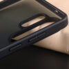 Close-up of Samsung Galaxy S26 matte case side button area and protective edge