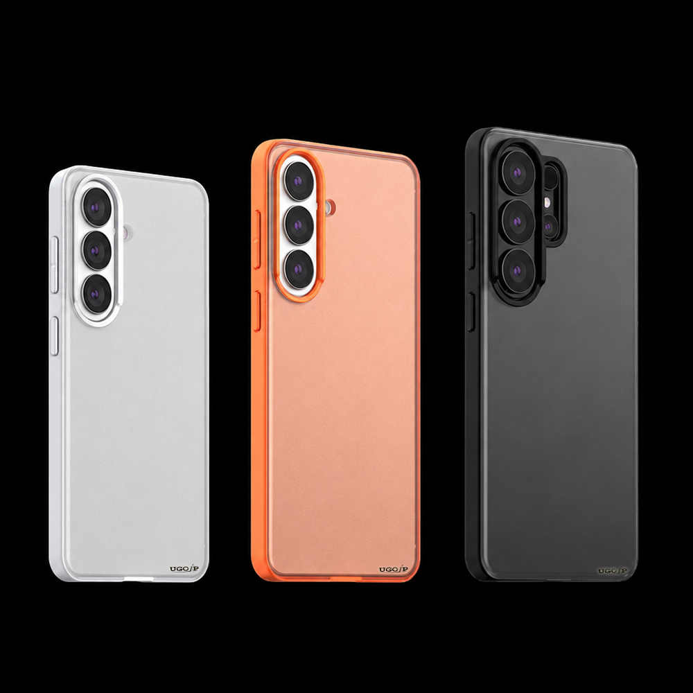 Matte case for Samsung Galaxy S26 series available in Matte White, Matte Orange and Matte Black