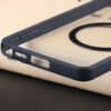 Close-up of Samsung Galaxy S26 Ultra color bumper clear case bottom speaker and charging port cutout