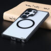 Color bumper clear case for Samsung Galaxy S26 series with magnetic ring, soft TPU bumper and transparent PC back